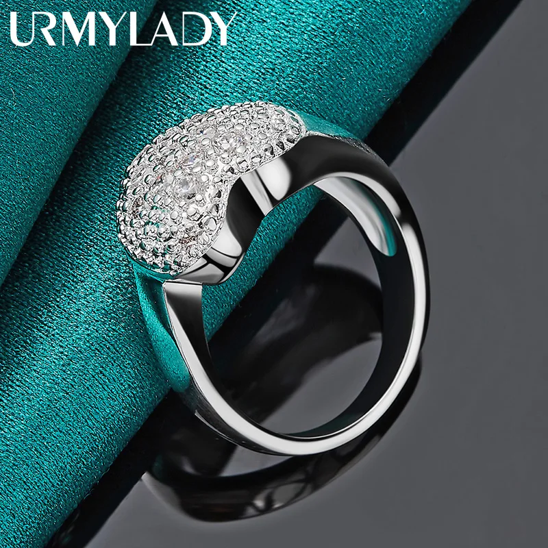 Heart Zircon Silver Ring for Women 2 Heart Zircon Silver Ring for Women - Image 2