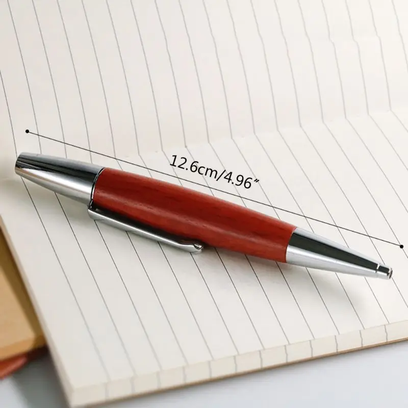 Red Wooden Twist Ballpoint Pen with 0.5mm Tip 6 Red Wooden Twist Ballpoint Pen with 0.5mm Tip - Image 6