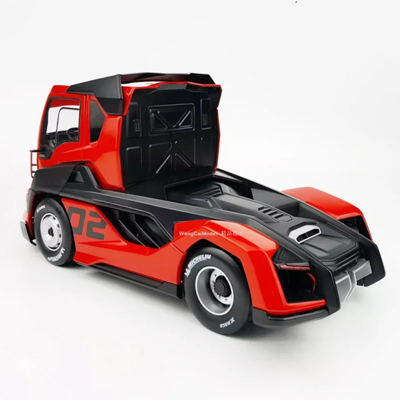Red and Black Alloy Truck Model 1:24 Scale 6 Red and Black Alloy Truck Model 1:24 Scale - Image 6