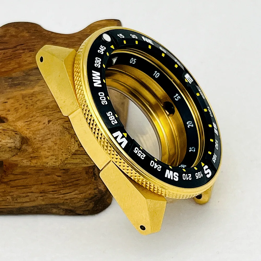 44mm Gold Stainless Steel Samurai SRPE Watch Case 4 44mm Gold Stainless Steel Samurai SRPE Watch Case - Image 4