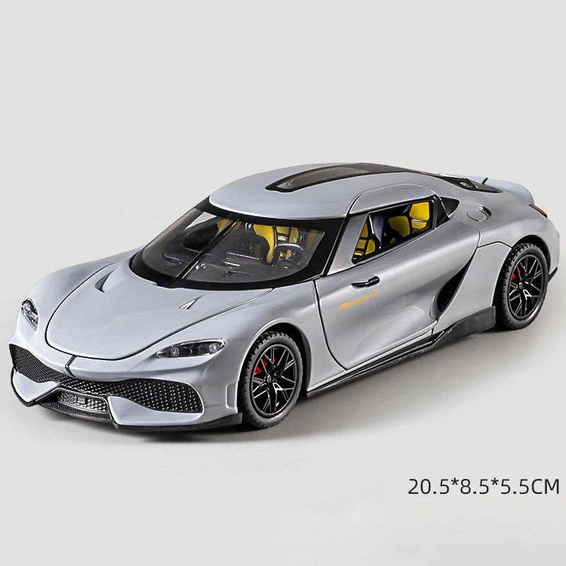 1:24 Scale Diecast Supercar Model with Lights 9 1:24 Scale Diecast Supercar Model with Lights - Image 9