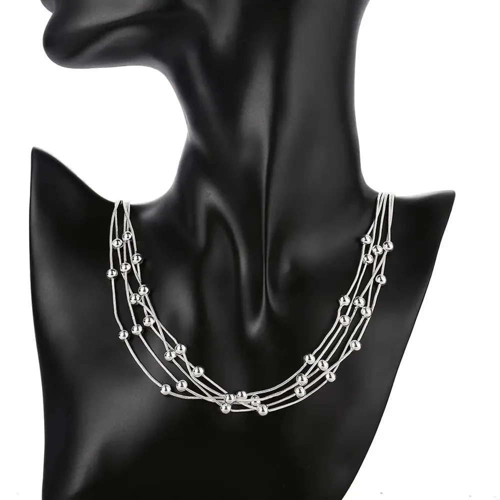 925 Sterling Silver Multi-Layer Jewelry Set 6 925 Sterling Silver Multi-Layer Jewelry Set - Image 6