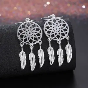 Vintage Sterling Silver Dream Catcher Earrings 9 S4f2efe9d003d41b3878de6982597a4e10