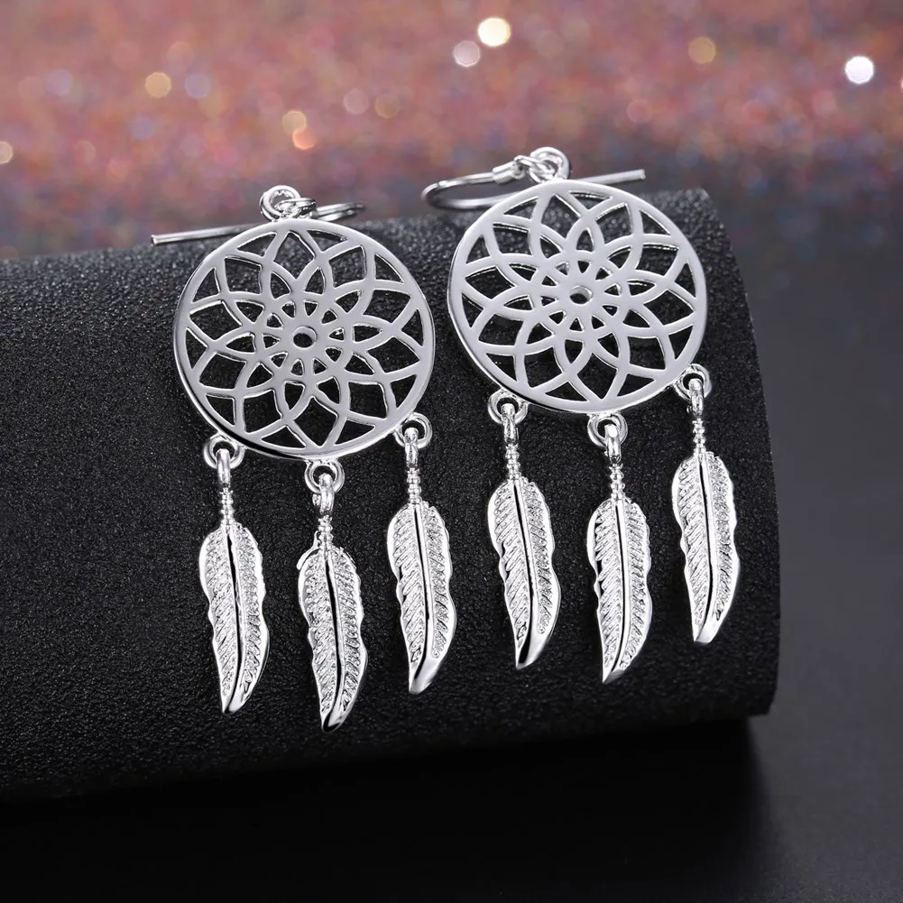 Vintage Sterling Silver Dream Catcher Earrings 4 Vintage Sterling Silver Dream Catcher Earrings - Image 4