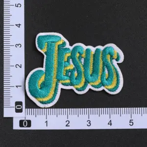 Vibrant JESUS Embroidered Patch Set, 5 Pack 7 S4f45cebe6b6948e38d180dea0e3109afR