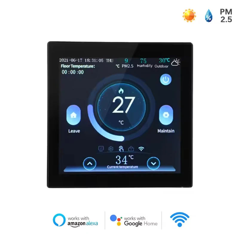 WiFi Smart Thermostat with Color Touchscreen 2 WiFi Smart Thermostat with Color Touchscreen - Image 2