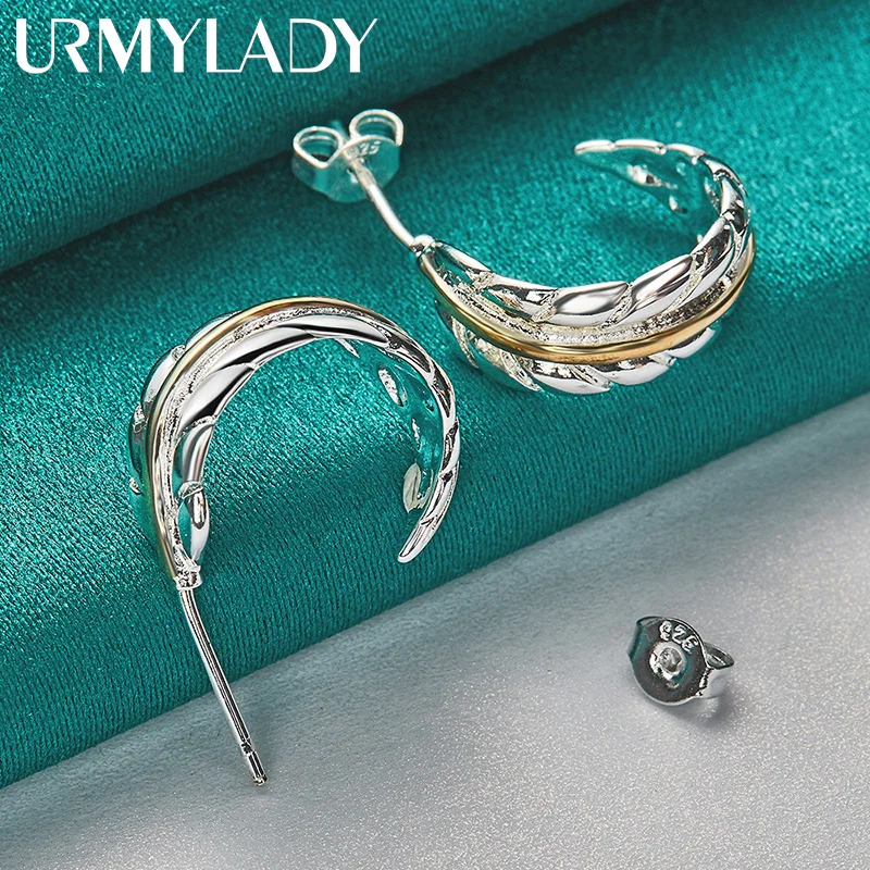 Elegant Sterling Silver Feather Earrings 6 Elegant Sterling Silver Feather Earrings - Image 6