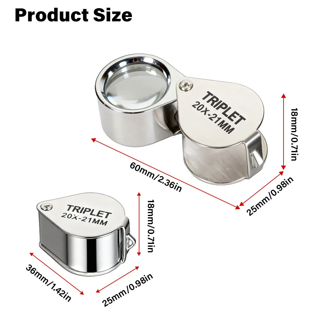 Foldable 10x-30x Pocket Loupe Magnifier 3 Foldable 10x-30x Pocket Loupe Magnifier - Image 3