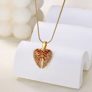 Elegant Gold Stainless Steel Necklace with Zircon Accents 11 S51c96dbcbf7249deb71efb10c4c803abb