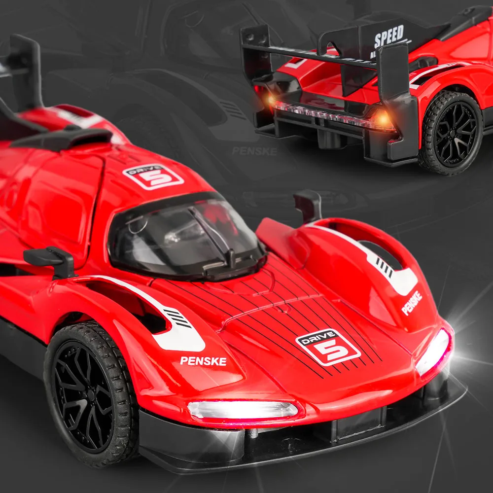 Vibrant Yellow Porsche 963 LMDh Diecast Model 4 Vibrant Yellow Porsche 963 LMDh Diecast Model - Image 4