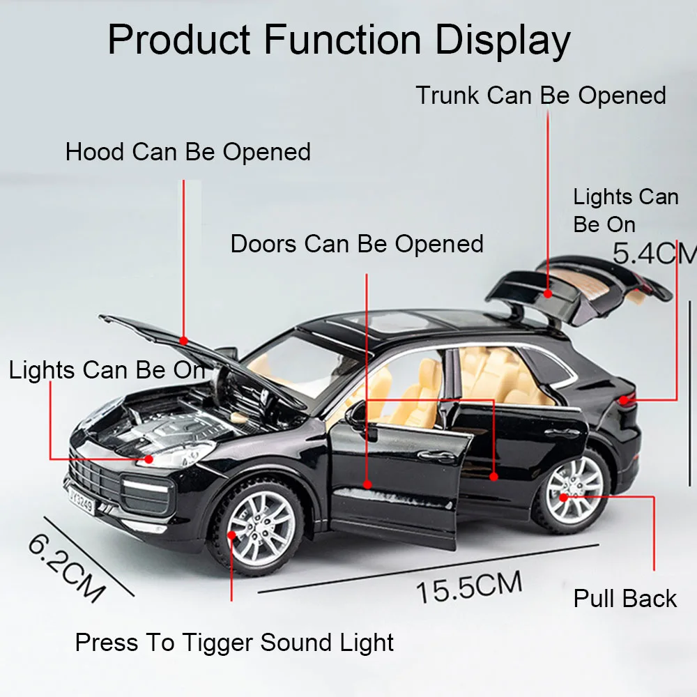 1:32 Scale GT3-RS Cayenne Diecast Model 2 1:32 Scale GT3-RS Cayenne Diecast Model - Image 2