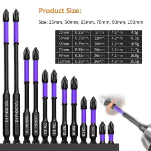 Impact-Resistant Torsion Drill Bit Set 13 S5414192af333498b8e1d2004a8a93d47i