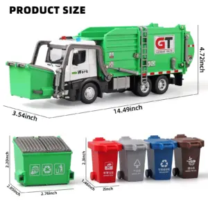 Vibrant Friction-Powered Garbage Truck for Kids 13 S588991b0392447a6b047014e28aeb169o