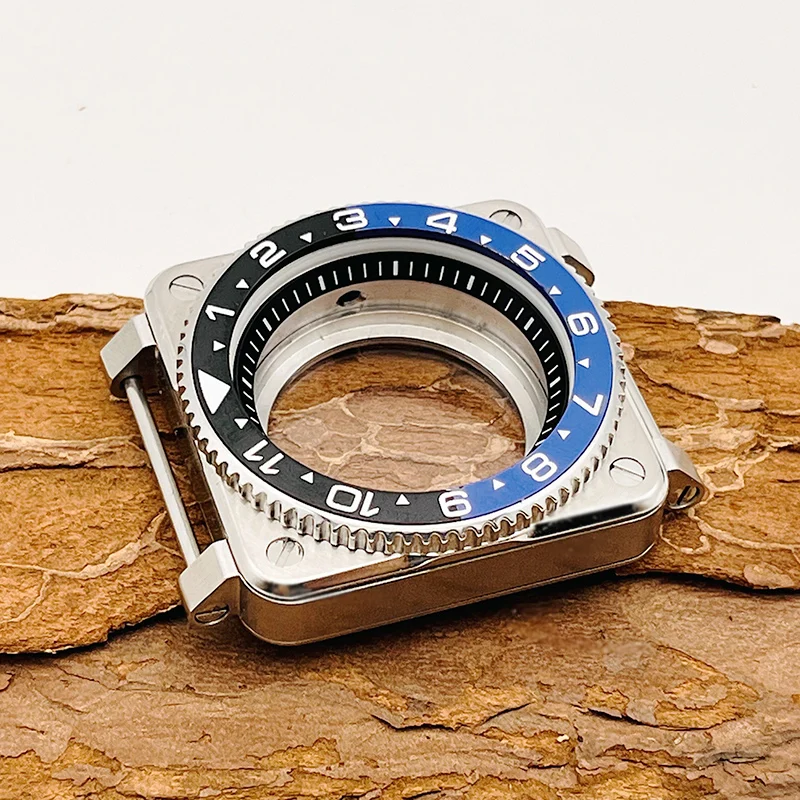 Square Stainless Steel Watch Case SKX007 Compatibility 4 Square Stainless Steel Watch Case SKX007 Compatibility - Image 4