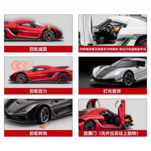 1:24 Scale Diecast Supercar Model with Lights 15 S5b7d08b67d0b45e7a96501374c403626k