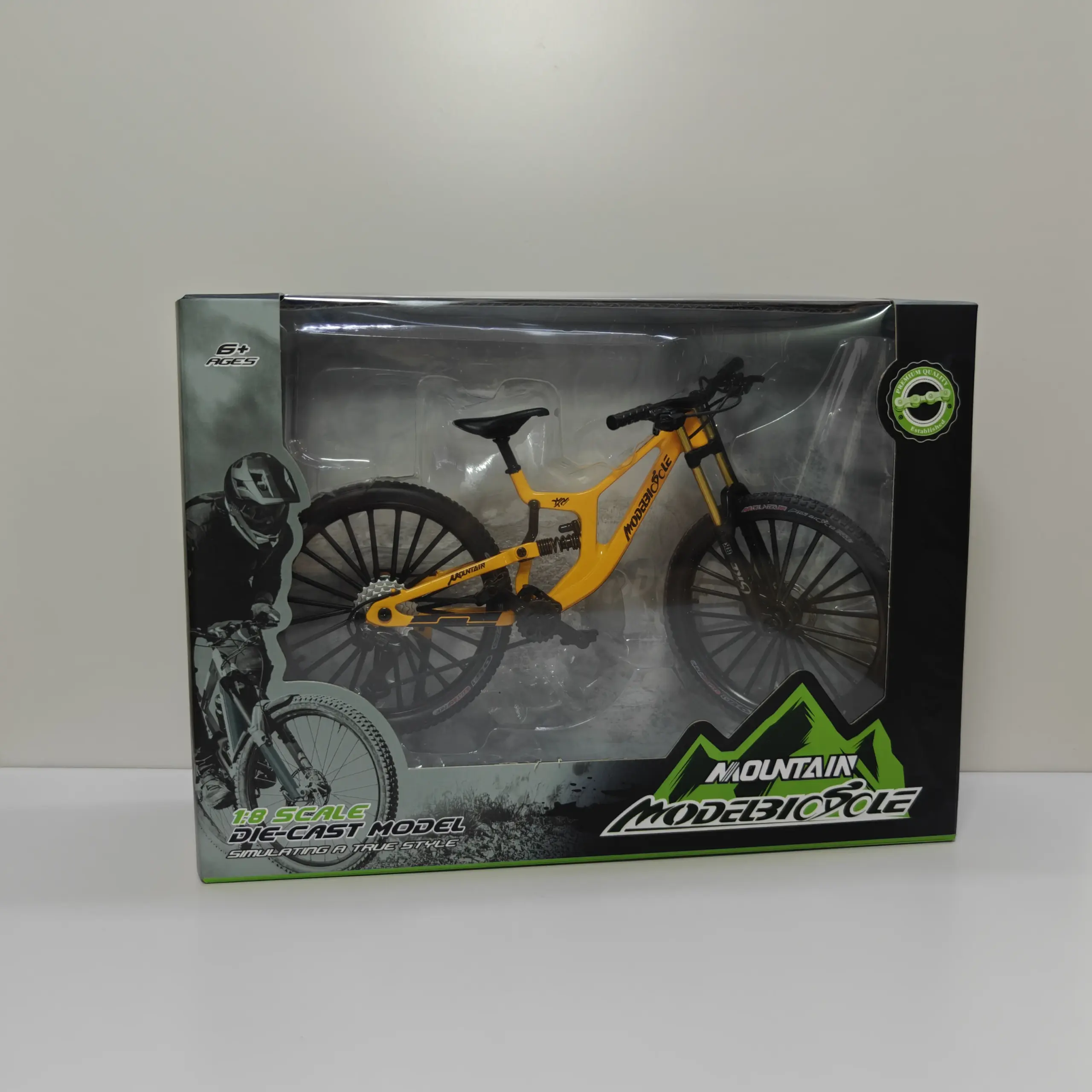 Mini Alloy Mountain Bike Model 1:8 Scale 10 Mini Alloy Mountain Bike Model 1:8 Scale - Image 10