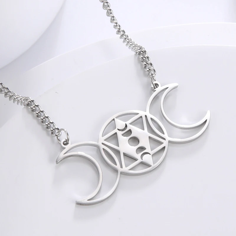 Stainless Steel Pentagram Necklace for Women 9 Stainless Steel Pentagram Necklace for Women - Image 9