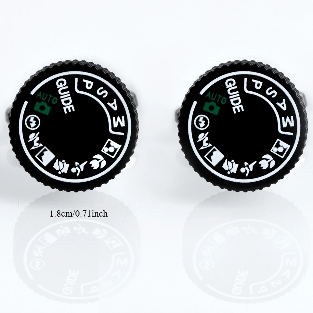DSLR Mode Dial Cufflinks for Men 2 DSLR Mode Dial Cufflinks for Men - Image 2