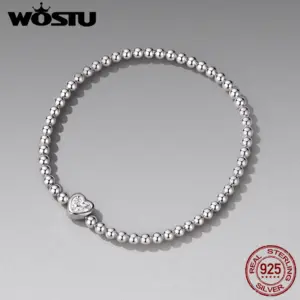 Sterling Silver Heart Bracelet with Cubic Zirconia 11 S5fc0a366988e4c40a063a0f4c9a4b63dI