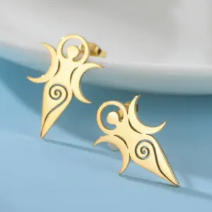 Stainless Steel Wiccan Spiral Goddess Earrings 9 S607b086269a842d3a204c91bbe8aae30l