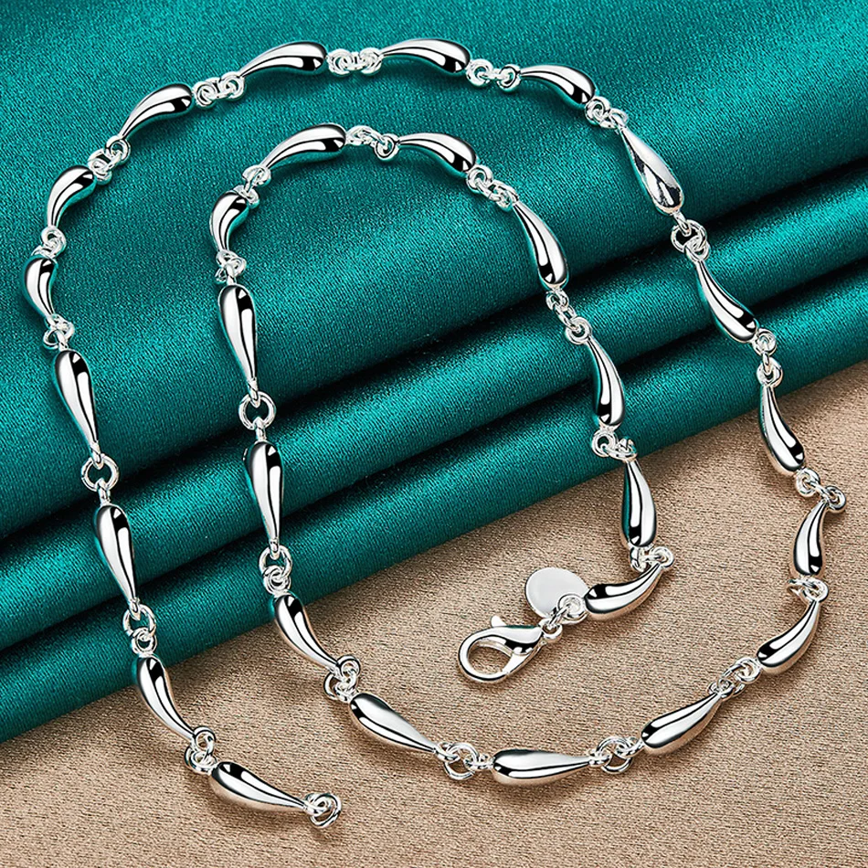 Sterling Silver Water Drop Jewelry Set 2 Sterling Silver Water Drop Jewelry Set - Image 2
