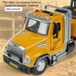 Yellow Alloy Cement Mixer Truck with Lights 12 S61eaa42ba5d54c64b9fc56ad0e7f56080