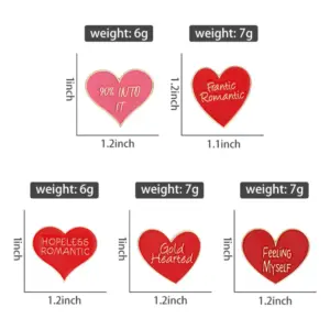 Heart-Shaped Alloy Brooch in Vibrant Colors 11 S62efd51490c74e68a11f3d7741de5cbei