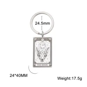 Stainless Steel Moon Tarot Keychain 11 S63283ed18cbc4cd287e5af21b312b9a1P