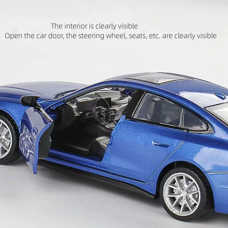 Vibrant Yellow BMW i4 M50 Diecast Model 5 Vibrant Yellow BMW i4 M50 Diecast Model - Image 5