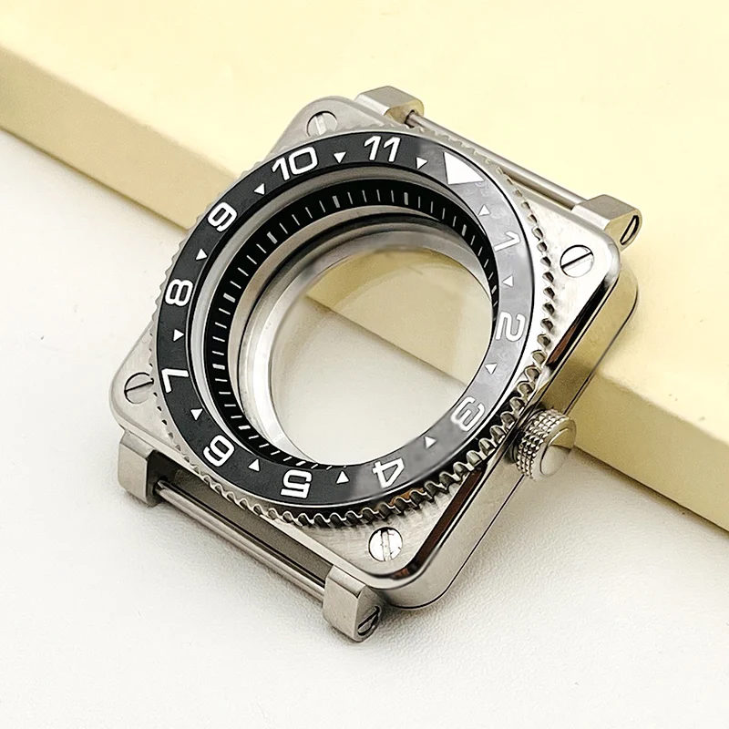 Square Stainless Steel Watch Case SKX007 Compatibility 10 Square Stainless Steel Watch Case SKX007 Compatibility - Image 10