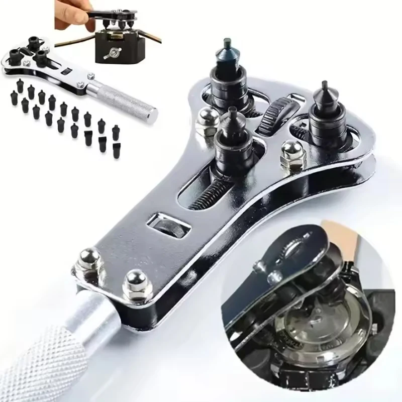 Adjustable 3-Claw Watch Case Opener Kit 2 Adjustable 3-Claw Watch Case Opener Kit - Image 2