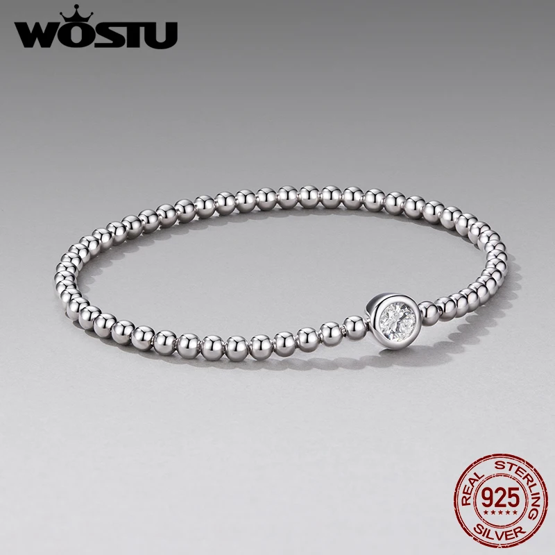 Sterling Silver Heart Bracelet with Cubic Zirconia 6 Sterling Silver Heart Bracelet with Cubic Zirconia - Image 6