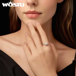 Elegant 0.5-Carat Flower Moissanite Wedding Ring 8 S670e3de036de4095b6e3a0903abc8324a