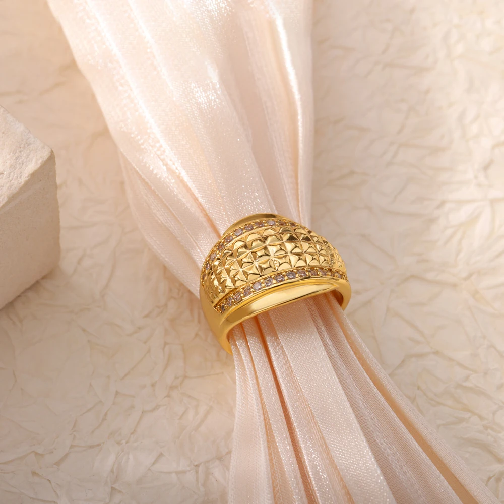Elegant Gold Stainless Steel Adjustable Ring 3 Elegant Gold Stainless Steel Adjustable Ring - Image 3
