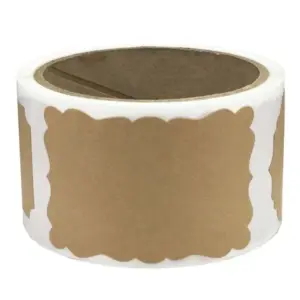 Rustic Brown Kraft Paper Stickers, 100 Labels 8 S69b7bca9c2b548a898629ec986c9dd5bV
