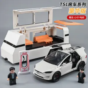 1:24 Scale Diecast Tesla Model Y with Trailer