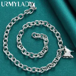 Sterling Silver Double Butterfly Necklace 7 S6a81878b2d4b4853925b6a2b9637898ft