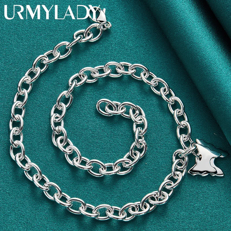 Sterling Silver Double Butterfly Necklace 2 Sterling Silver Double Butterfly Necklace - Image 2