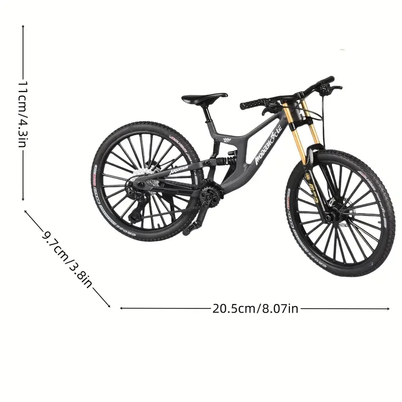 Mini Alloy Mountain Bike Model 1:8 Scale 6 Mini Alloy Mountain Bike Model 1:8 Scale - Image 6