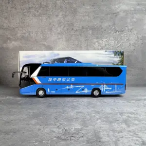1:38 Scale Blue City Bus Model 7 S6b7b9485a02e406c9c09f8386d1f2667d