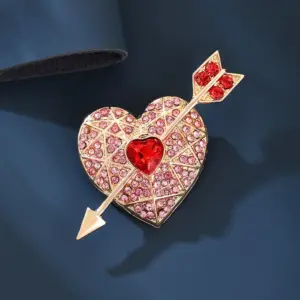 Heartbeat Love Brooch with Rhinestones 13 S6f4f88622ea44caba4175a55d017ef30H