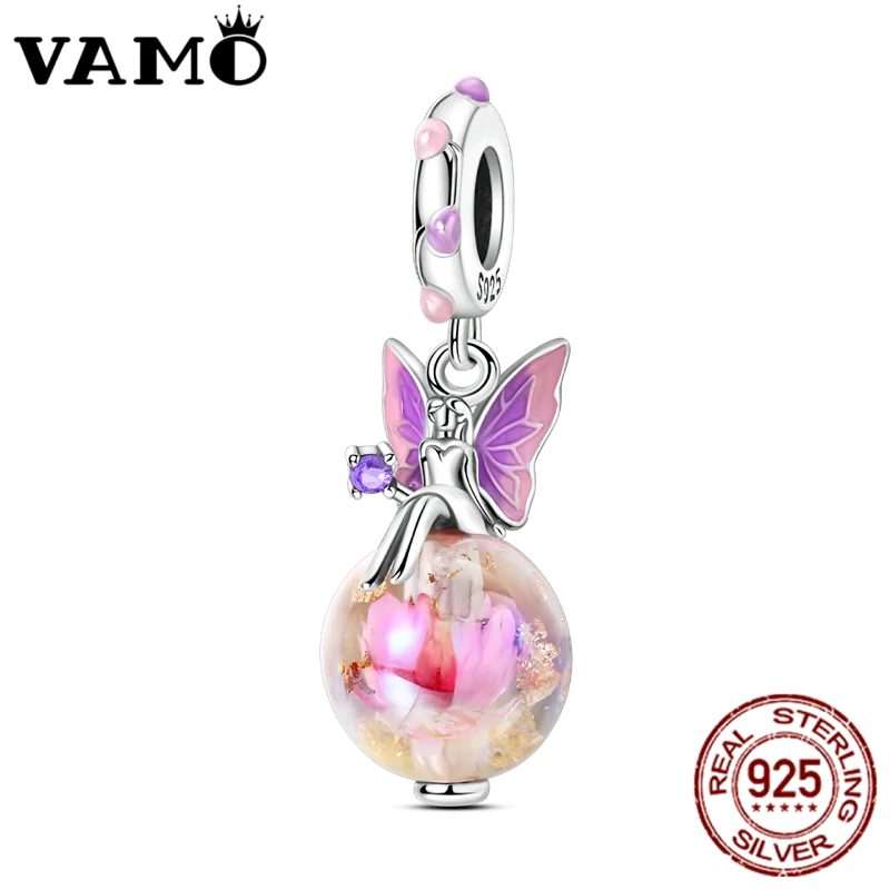 VAMO 925 Silver Enamel Charm Bead for Bracelets 9 VAMO 925 Silver Enamel Charm Bead for Bracelets - Image 9