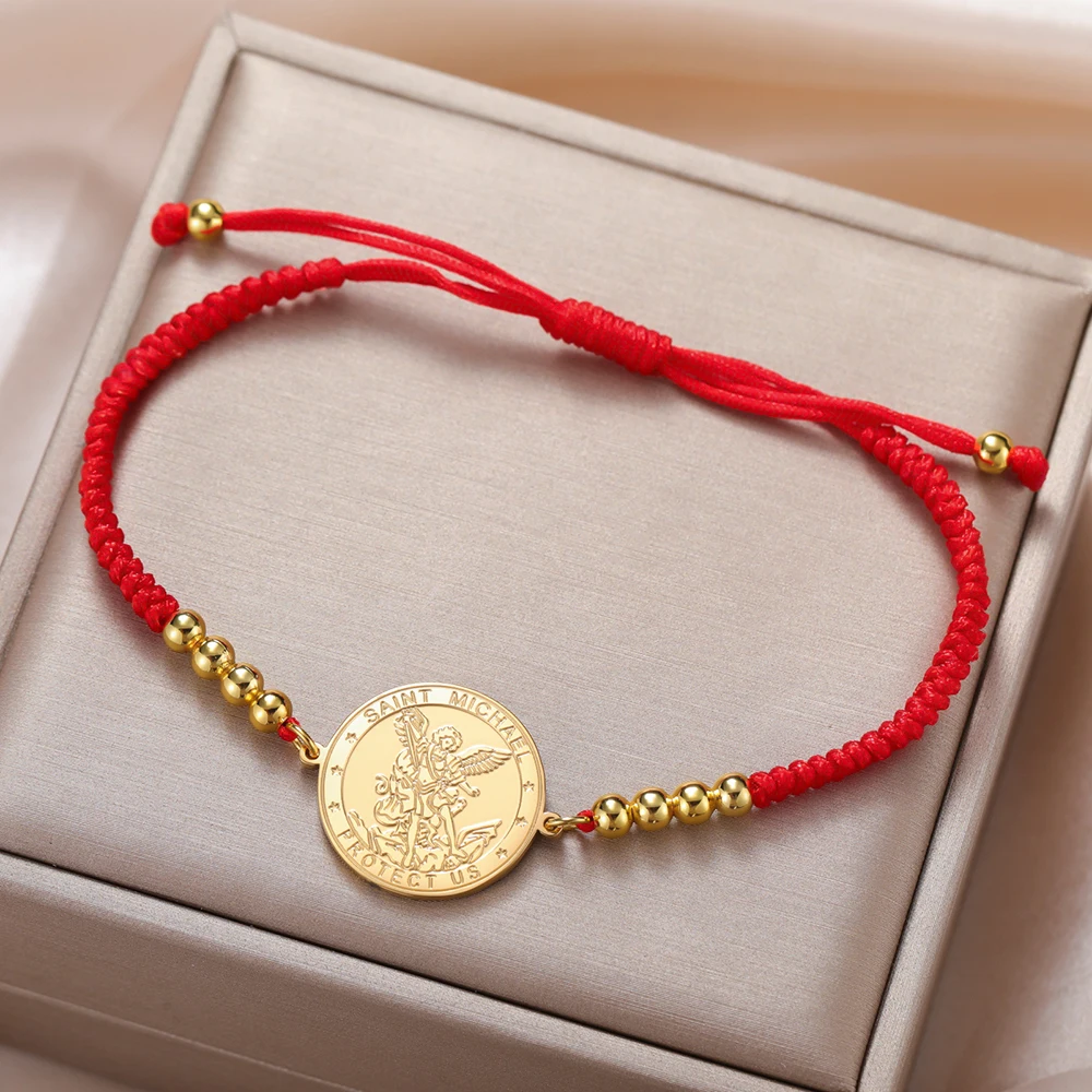 Stainless Steel Archangel Michael Bracelet 9 Stainless Steel Archangel Michael Bracelet - Image 9