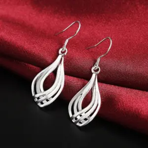 Sterling Silver Heart-Shaped Drop Earrings 11 S70d33d4f18394b3ab91dcff8601efd16e