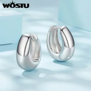 Elegant White and Gold Wedding Huggies Earrings 12 S719a46e0ba46454dbc0a719e073f0f19y