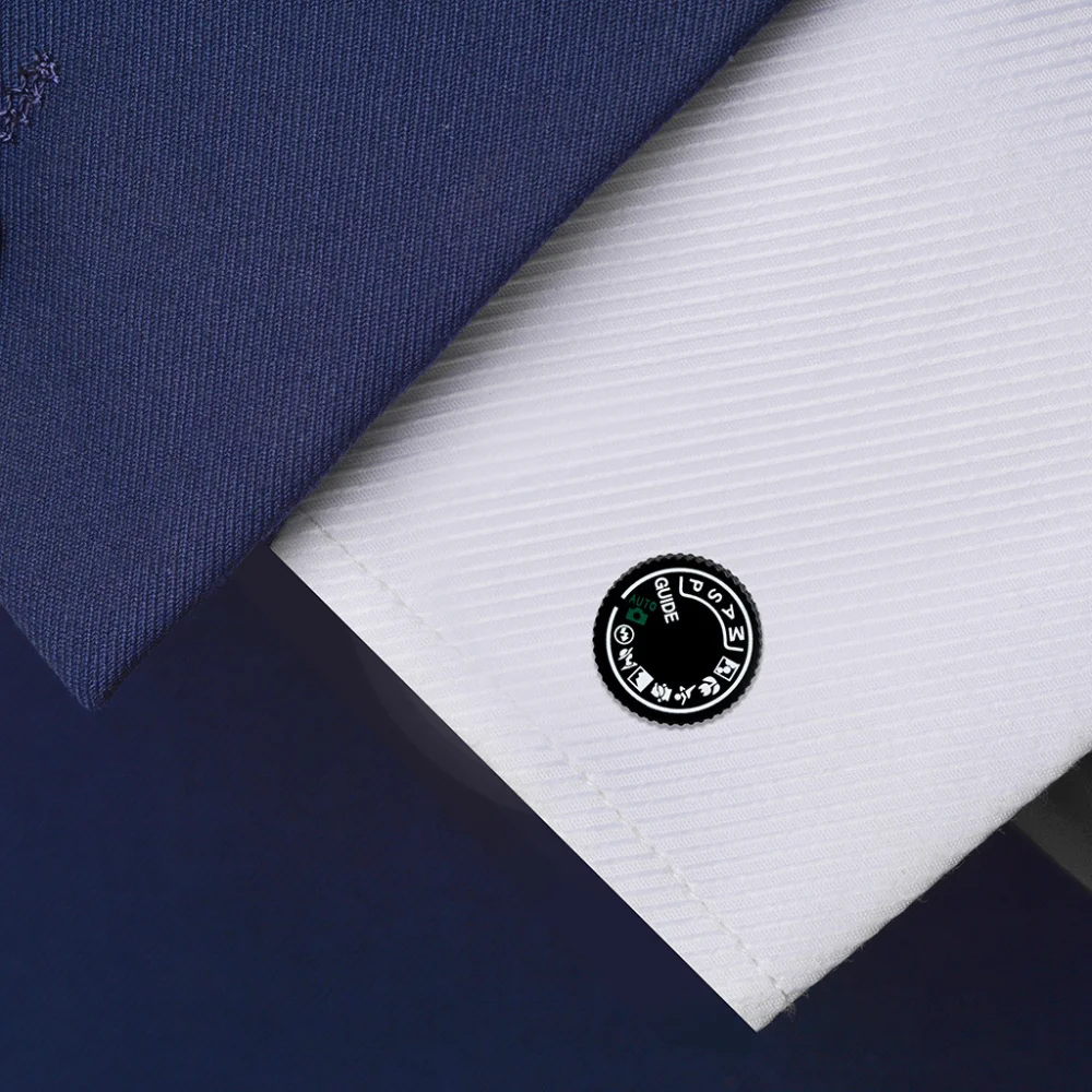 DSLR Mode Dial Cufflinks for Men 5 DSLR Mode Dial Cufflinks for Men - Image 5