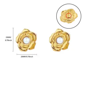 Vintage Gold Stainless Steel Flower Earrings 11 S72f1f60b025b4ed89fc8c56c8552cdefE