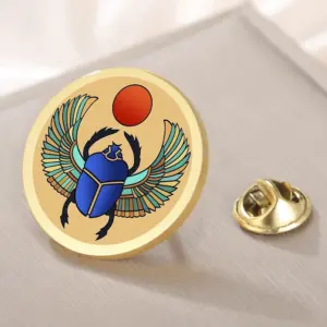 Stainless Steel Egyptian Scarab Brooch 30x30 mm 15 S7392c447a7094018985eca480fc3ba1dZ