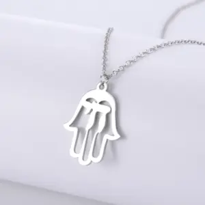 Stainless Steel Chai Necklace with Pendant 16 S75b28012620642c193fb180c8d21c9dcY