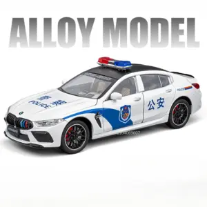 1:24 Scale Police Car Model with Lights 17 S761ff18a297e434d9522b70124681170K